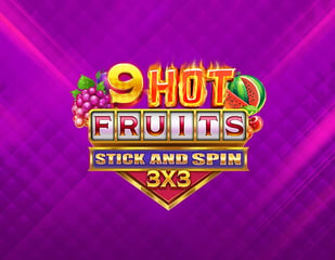 Gaming Corps - 9 Hot Fruits Stick and Spin 3x3